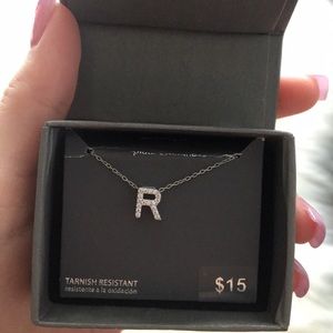 R Initial Necklace